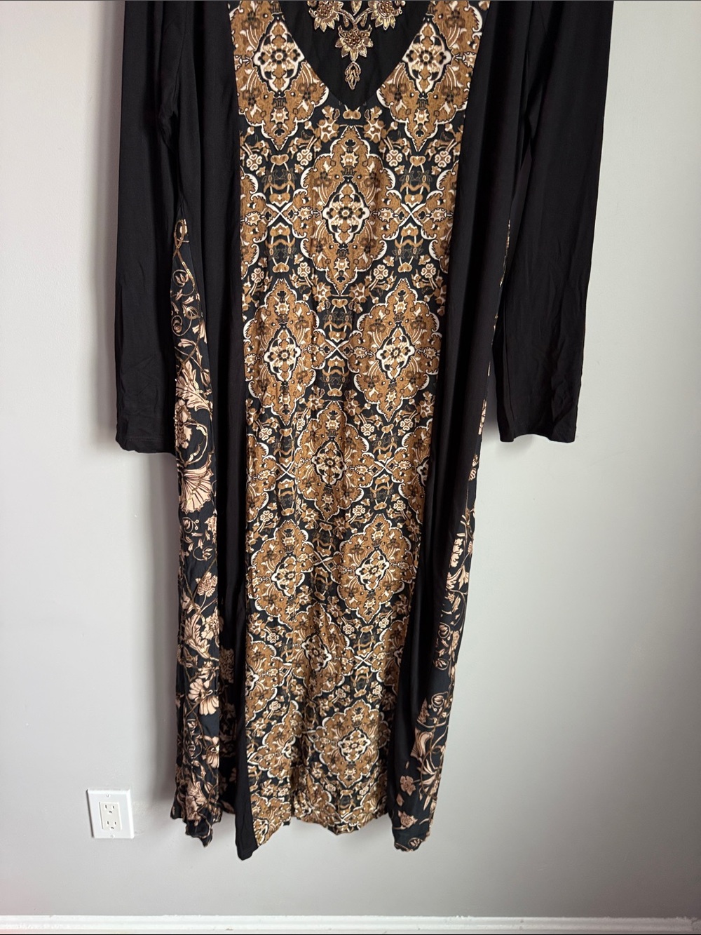 NEW Soft Surroundings Priska Maxi dress in Autumn Tile Boho Artsy XL - Picture 6 of 8